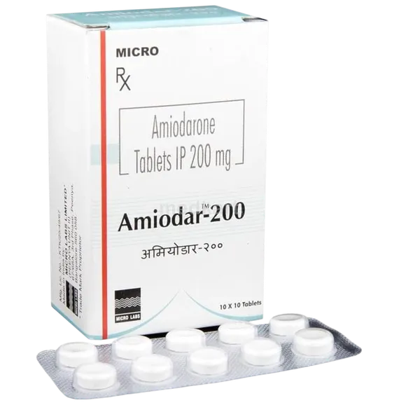 amiodar 200mg tablet 10's